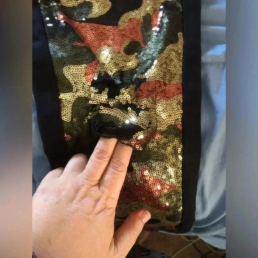 Sequin Camo Jeans - Picture 7 of 15
